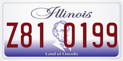 IL license plate Z810199