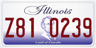 IL license plate Z810239