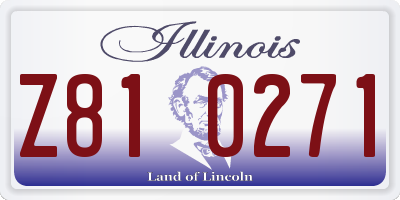 IL license plate Z810271