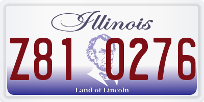 IL license plate Z810276