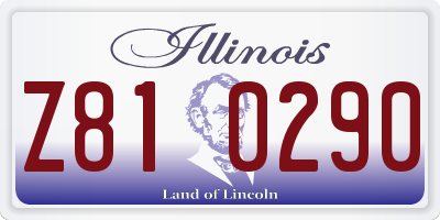 IL license plate Z810290