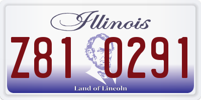 IL license plate Z810291