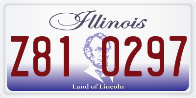 IL license plate Z810297