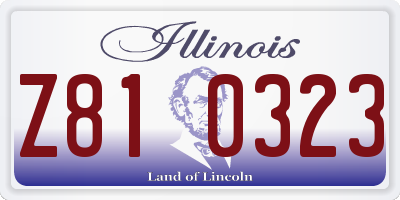 IL license plate Z810323