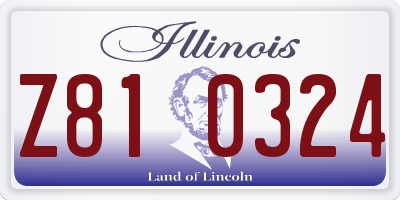 IL license plate Z810324