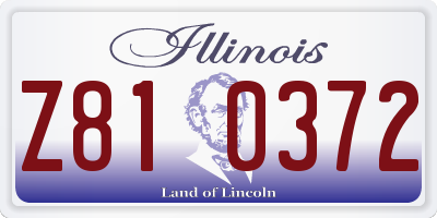 IL license plate Z810372