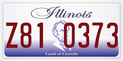 IL license plate Z810373