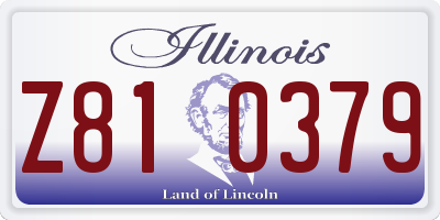 IL license plate Z810379