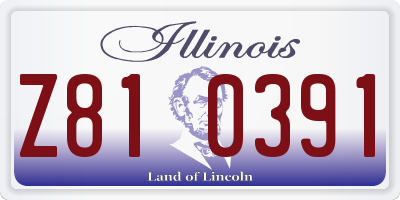 IL license plate Z810391