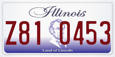 IL license plate Z810453
