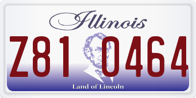 IL license plate Z810464