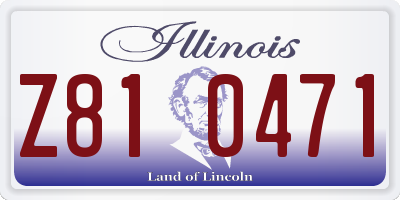 IL license plate Z810471