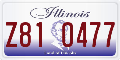 IL license plate Z810477