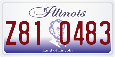 IL license plate Z810483