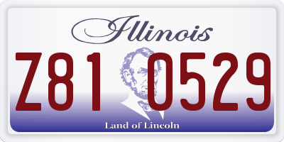 IL license plate Z810529