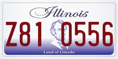 IL license plate Z810556