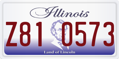 IL license plate Z810573