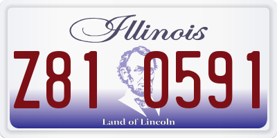 IL license plate Z810591