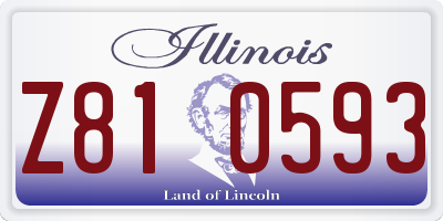 IL license plate Z810593