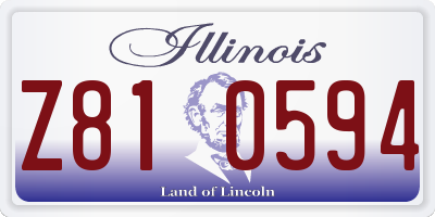 IL license plate Z810594