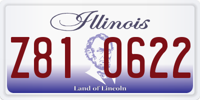 IL license plate Z810622