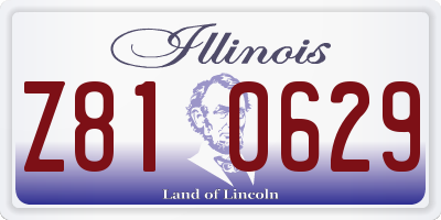 IL license plate Z810629