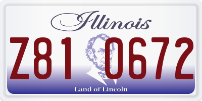IL license plate Z810672