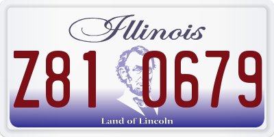 IL license plate Z810679