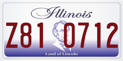 IL license plate Z810712