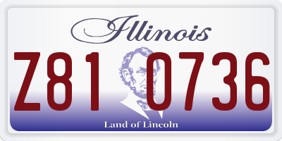 IL license plate Z810736