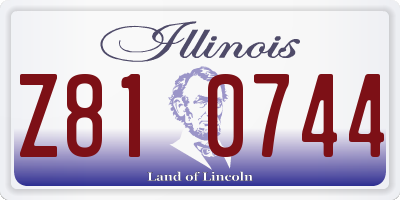 IL license plate Z810744