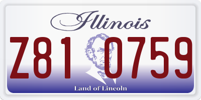 IL license plate Z810759
