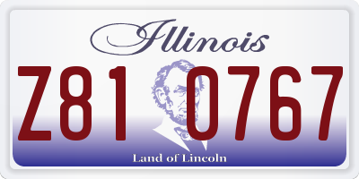 IL license plate Z810767