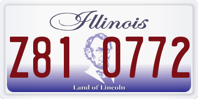 IL license plate Z810772
