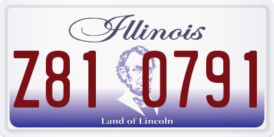 IL license plate Z810791
