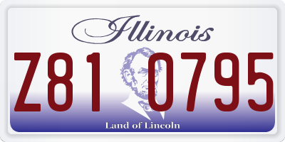 IL license plate Z810795