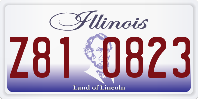IL license plate Z810823