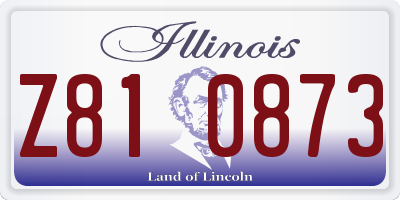 IL license plate Z810873