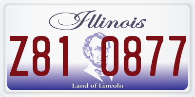 IL license plate Z810877