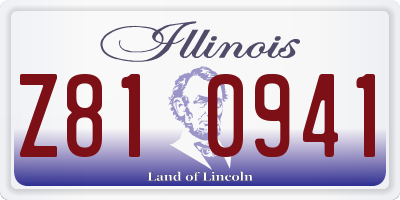 IL license plate Z810941