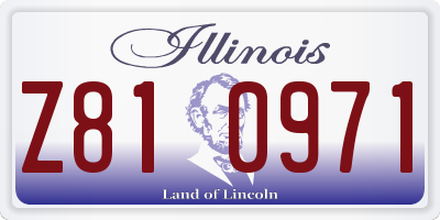 IL license plate Z810971