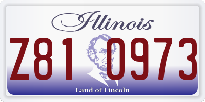 IL license plate Z810973