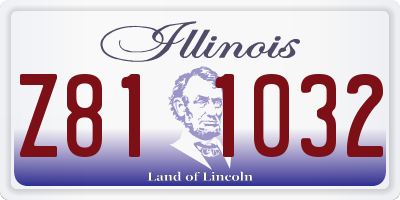 IL license plate Z811032