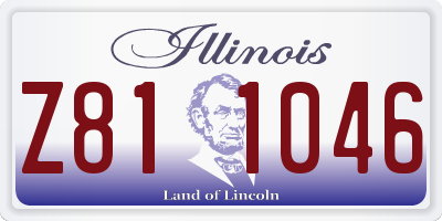 IL license plate Z811046