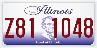 IL license plate Z811048