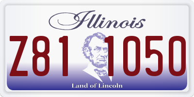 IL license plate Z811050