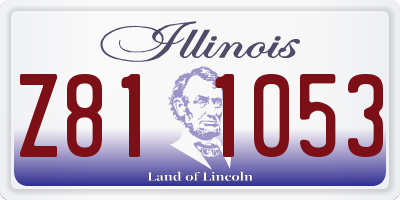 IL license plate Z811053