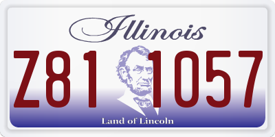 IL license plate Z811057