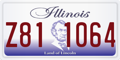 IL license plate Z811064