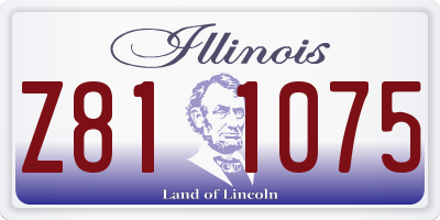 IL license plate Z811075